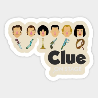 Clue movie t-shirt Sticker